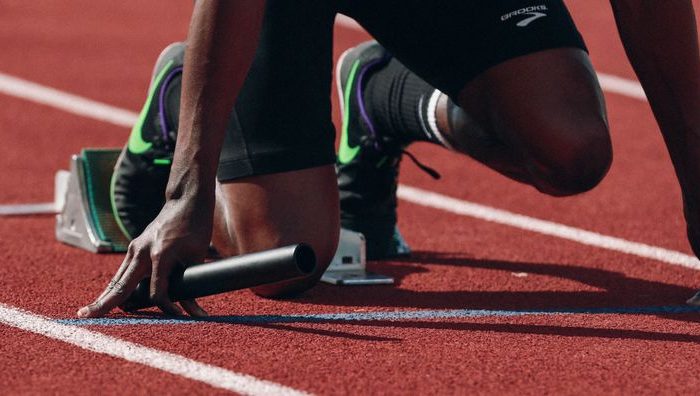 Athlete on a track