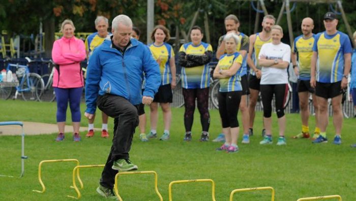 Coach leading a session